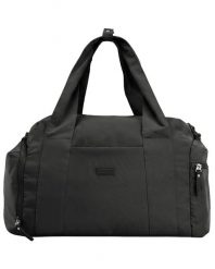 Torba sportowa WINGS SOLENNE z kieszenią na buty i pasem na walizkę BLACK. Czarne torby na ramię męskie Wings, z materiału, na ramię. Za 129.90 zł.