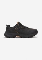Czarne Buty Trekkingowe Cecrol. Czarne trekkingi męskie Born2be, z nubiku, przed kostkę, bez zapięcia. Za 169.99 zł.