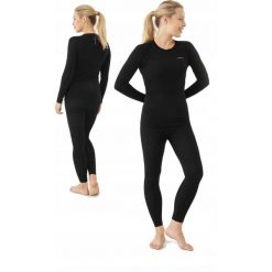 Bielizna termoaktywna dla kobiet Viking Lockess Bamboo. Czarna bielizna sportowa damska Viking, xl, bez wzorów. Za 169.99 zł.