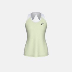 PLAY TECH Damski Top. Zielone topy damskie Head, bez wzorów, sportowe, bez kołnierzyka, bez ramiączek. Za 260.00 zł.