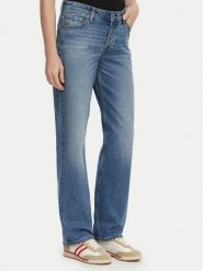 Tommy Jeans Jeansy Sophie DW0DW23581 Niebieski Straight Fit. Niebieskie jeansy damskie Tommy Jeans, bez wzorów, z bawełny. Za 329.99 zł.