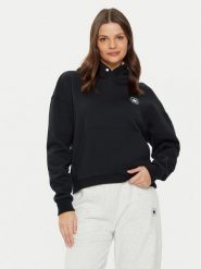 Converse Bluza 10027065-A03 Czarny Oversize. Czarne bluzy damskie Converse, s, bez wzorów, z bawełny, bez ramiączek, bez kaptura. Za 249.99 zł.