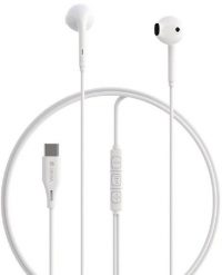 Słuchawki Devia Devia słuchawki przewodowe Kintone A3 Digital USB-C douszne białe. Białe słuchawki douszne Devia. Za 15.29 zł.