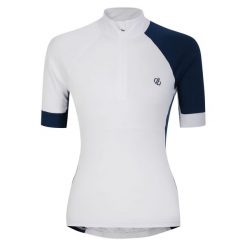 Koszulka Kolarska Dla Kobiet Compassion III. Białe bluzki damskie Dare 2B, xl, bez wzorów, sportowe, bez kołnierzyka, bez ramiączek. Za 68.99 zł.