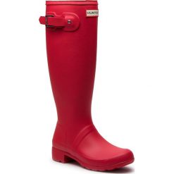 Kalosze HUNTER - Original Tour WFT1026RMA Flare. Czerwone kalosze damskie Hunter, z aplikacjami, z kauczuku, bez zapięcia. W wyprzedaży za 389.00 zł.