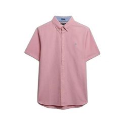 Koszula Superdry Preppy Oxford. Czerwone koszule męskie Superdry, l, bez wzorów, klasyczne, bez kołnierzyka, bez ramiączek. Za 231.65 zł.