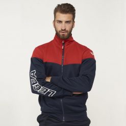 Kurtka Ontario Senior do biegania i aktywności outdoor niebiesko-amarantowa. Brązowe kurtki męskie Legea, s, bez wzorów, z bawełny, sportowe, bez kaptura. Za 92.00 zł.
