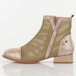 Złote wiosenne botki damskie na obcasie M.Daszyński Sa197-31. Żółte botki damskie M.Daszyński, na jesień, w ażurowe wzory, z jeansu, boho, bez obcasa, na obcasie, bez zapięcia. Za 239.00 zł.