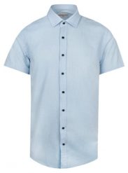 Letnia, Weekendowa Koszula Bawełniana - Pako Jeans - Błękitna. Niebieskie koszule męskie Pako Jeans, na lato, m, bez wzorów, z bawełny, casualowe, bez kołnierzyka, bez ramiączek. Za 169.00 zł.