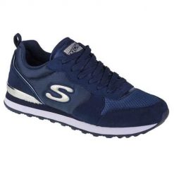 Buty do chodzenia damskie Skechers OG 85. Niebieskie obuwie sportowe damskie Skechers, bez wzorów, z materiału, bez zapięcia, trekkingowe, Skechers Sport. Za 286.00 zł.