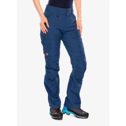 Spodnie trekkingowe damskie Fjallraven Keb Trousers. Niebieskie spodnie sportowe damskie Fjällräven, na lato, bez wzorów, sportowe, trekkingowe. Za 974.99 zł.