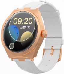 Smartwatch Gravity Smartwatch Różowe Złoto Biały GT25-5. Białe zegarki smartwatch Gravity, bez wzorów. Za 158.82 zł.