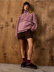 Bluza oversize w paski ze stójką - wielobarwny. Bluzy damskie Sinsay, l, bez wzorów, bez ramiączek, bez kaptura. Za 59.99 zł.