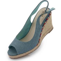 Sandały letnie Tamiko damskie, roz. 39, szaro-zielone. Czerwone sandały damskie ZIKKO, bez wzorów, z włókna, z otwartym noskiem, bez obcasa, bez zapięcia. Za 150.99 zł.