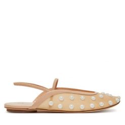 Sandały Weekend Max Mara. Brązowe sandały damskie Weekend Max Mara, bez wzorów, bez obcasa, na płaskiej podeszwie, bez zapięcia. Za 999.99 zł.