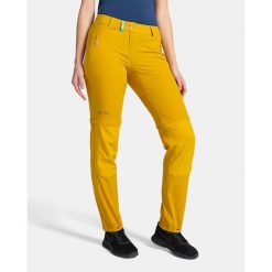 Damskie spodnie outdoorowe Kilpi HOSIO-W. Żółte spodnie sportowe damskie Kilpi, bez wzorów, z nylonu, sportowe, trekkingowe. Za 380.74 zł.