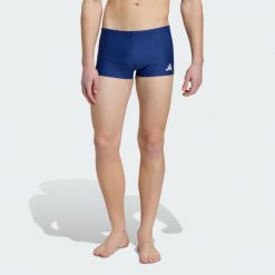 BOKSERKI DO PŁYWANIA SOLID. Niebieskie bokserki męskie Adidas, bez wzorów, z dzianiny. Za 109.00 zł.