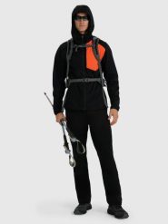 Kurtka softshell wiatroodporna męska 4F 4FRAW25TTJAM1053. Czarne kurtki męskie 4F, l, bez wzorów, z materiału, bez kaptura, trekkingowe. Za 275.99 zł.