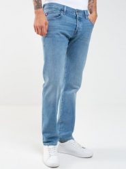 Jeansy męskie z prostą nogawką niebieskie Ronald 207. Niebieskie jeansy męskie BIG STAR, z denimu, klasyczne. Za 299.99 zł.