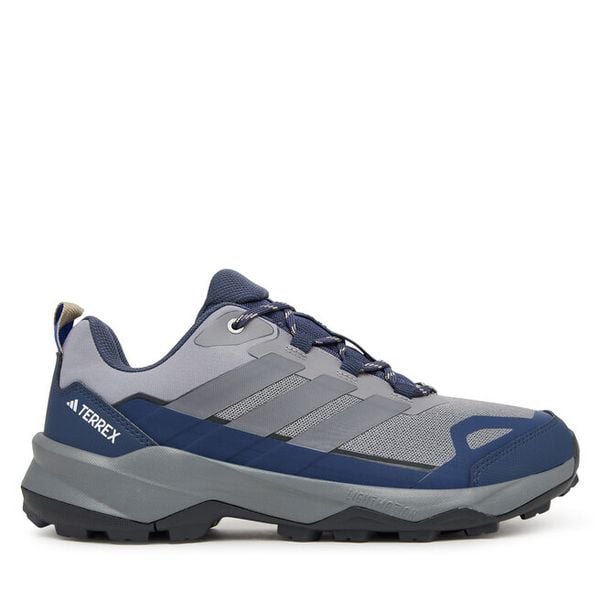Trekkingi adidas. Szare buty zimowe męskie Adidas, bez wzorów, bez obcasa, bez zapięcia. Za 439.99 zł.