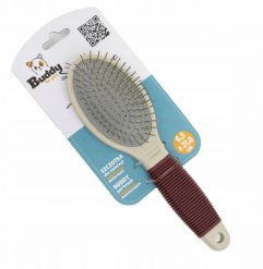 Szczotka dla zwierząt, dwustronna, bordo/biały, 6,5 x 21,8 cm. Golarki i trymery Hobby. Za 16.40 zł.