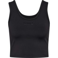 Damski tank top Hummel Hiit Intensity. Czarne topy damskie Hummel, bez wzorów, sportowe, bez kołnierzyka, bez ramiączek. Za 240.50 zł.