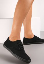 Czarne Sznurowane Tenisówki Przed Kostkę Calapse. Czarne trampki i tenisówki damskie Renee, bez wzorów, przed kostkę, bez zapięcia. Za 34.99 zł.