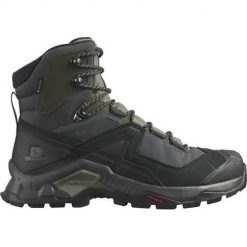 Buty trekkingowe męskie Salomon Quest Element Gtx. Czarne buty zimowe męskie Salomon, bez wzorów, z materiału, za kostkę, bez obcasa, bez zapięcia. Za 772.00 zł.