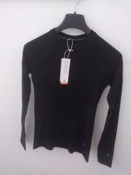 Smartwool W'S Classic Thermal Merino Base Layer Crew Boxed, 001 | black, S. Czarne bielizna sportowa damska Smartwool, s, bez wzorów. Za 368.82 zł.