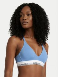 Calvin Klein Underwear Biustonosz braletka LV00QF8506 Błękitny. Niebieskie biustonosze Calvin Klein Underwear, bez wzorów, z bawełny. Za 179.99 zł.