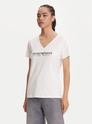 Emporio Armani Underwear T-Shirt EW000409 AF10881 U1131 Biały Regular Fit. Białe t-shirty damskie Emporio Armani Underwear, m, bez wzorów, z bawełny, bez kołnierzyka, bez ramiączek. Za 149.99 zł.