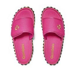 Klapki damskie GUMBIES STRIDER SLIDE WOMEN. Czerwone klapki damskie Gumbies, bez wzorów, sportowe, bez obcasa, bez zapięcia. Za 89.99 zł.