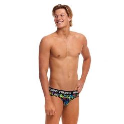 Bielizna slipy majtki bawełniane elastyczne męskie Funky Trunks Funk Me. Czarna slipki męskie Funky Trunks, m, bez wzorów, z bawełny. Za 92.24 zł.