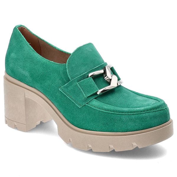 Zielone Półbuty Lemar Damskie Eleganckie Buty. Zielone półbuty damskie Lemar, bez wzorów, eleganckie, bez obcasa, na obcasie, bez zapięcia. Za 288.99 zł.