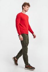 Sweter męski wełniany AERONAUTICA MILITARE. Swetry męskie Aeronautica Militare, l, bez wzorów, z wełny, bez kołnierzyka, bez ramiączek. W wyprzedaży za 497.07 zł.