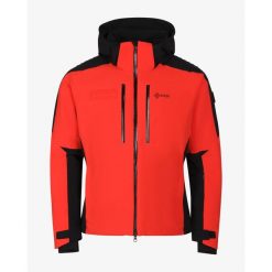 Kurtka narciarska unisex Kilpi DEXEN-U premium. Czerwone kurtki sportowe damskie Kilpi, na zimę, xl, bez wzorów, z nylonu, bez ramiączek, bez kaptura, narciarskie. Za 1,785.35 zł.