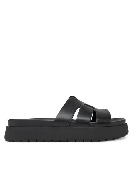 DeeZee Klapki HY69916-5 Czarny. Czarne klapki damskie DeeZee, bez wzorów, z materiału, bez obcasa, bez zapięcia. Za 119.99 zł.