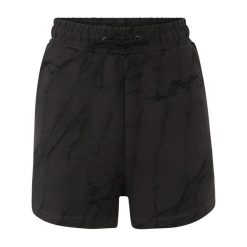 Spodenki damskie FILA Rodos AOP. Czarne szorty damskie Fila, bez wzorów. Za 129.99 zł.