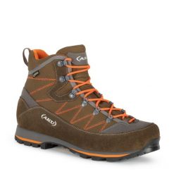 Buty trekkingowe GTX męskie Aku Tana. Brązowe buty zimowe męskie Aku, bez wzorów, bez obcasa, bez zapięcia. Za 499.00 zł.