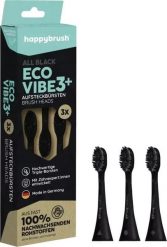 Szczoteczka Happybrush ECO* VIBE 3+ 3 szt. Czarny. Czarne szczoteczki elektryczne Happybrush. Za 182.45 zł.