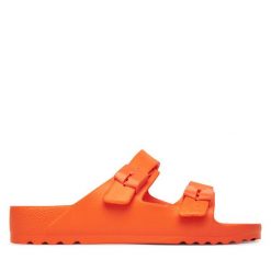 Klapki Scholl. Brązowe klapki damskie Scholl, bez wzorów, bez obcasa, bez zapięcia. Za 129.99 zł.