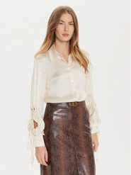 TWINSET Koszula 242TP2477 Beżowy Regular Fit. Brązowe koszule damskie Twinset, bez wzorów, z wiskozy, bez kołnierzyka, bez ramiączek. Za 959.99 zł.