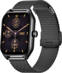 Smartwatch Rubicon RNCF03 Czarny (RNCF03). Czarne zegarki smartwatch Rubicon, bez wzorów. Za 164.00 zł.