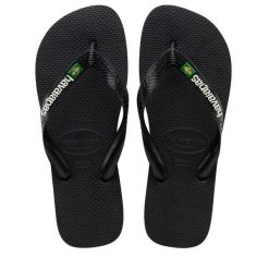 Klapki Havaianas Model 4110850 Kolor Czarny. Czarne klapki damskie Havaianas, bez wzorów, bez zapięcia. W wyprzedaży za 64.79 zł.