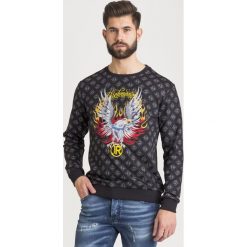BLUZA NEWCROSS JOHN RICHMOND. Czarne bluzy męskie John Richmond, l, bez wzorów, z bawełny, bez ramiączek, bez kaptura. Za 599.00 zł.