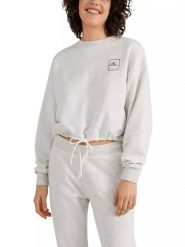 Bluza damska O'Neill Cube Crew. Szare bluzy damskie O'Neill, m, bez wzorów, z bawełny, sportowe, bez ramiączek, bez kaptura. Za 199.00 zł.