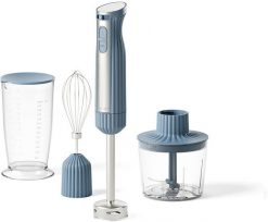 Blender Guzzini Sous Chef mixer ręczny z akcesoriami granatowy. Niebieskie blendery Guzzini. Za 352.41 zł.