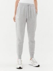 Under Armour Spodnie dresowe Ua Rival Fleece Jogger 1379438 Szary Loose Fit. Szare spodnie dresowe damskie Under Armour, bez wzorów, z bawełny. Za 120.86 zł.