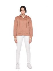 Bluza z kaptur na co dzień na siłownię. Brązowe bluzy damskie LEONE 1947 APPAREL, xl, bez wzorów, bez ramiączek, bez kaptura. Za 328.38 zł.