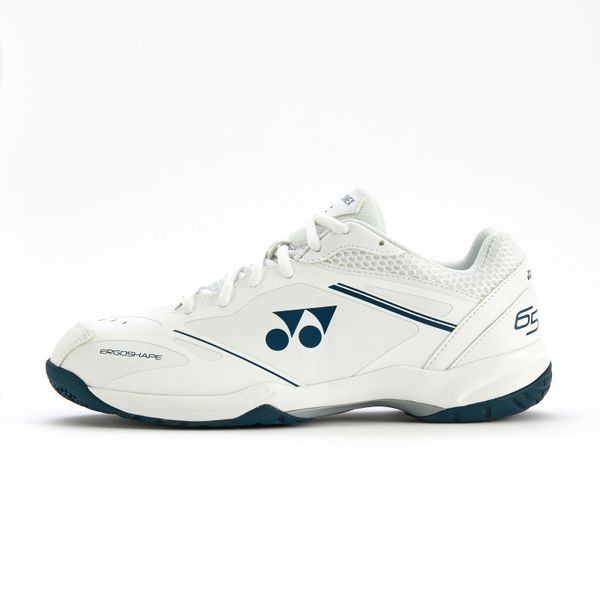 Buty halowe do badmintona męskie Yonex Power Cushion 65. Buty sportowe męskie YONEX, bez wzorów, bez zapięcia, na fitness i siłownię. Za 449.99 zł.